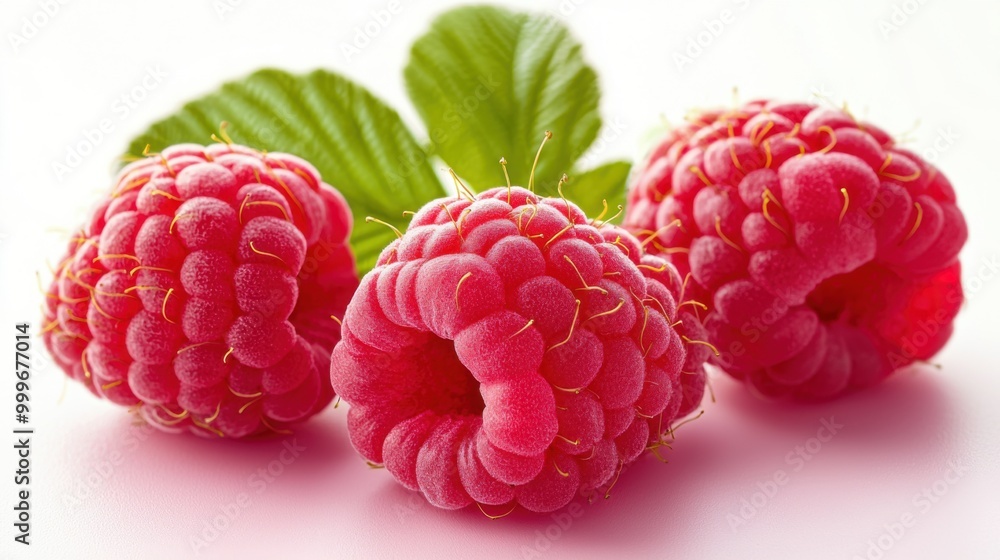 Three raspberries. Three raspberries.