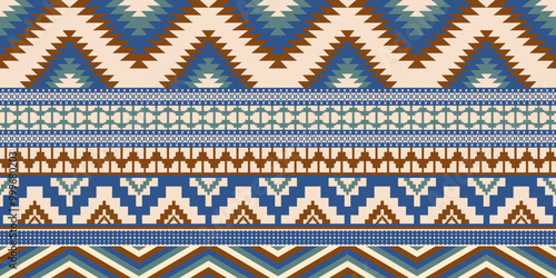 Ethnic geometric pattern, seamless pattern of the Navajo tribe. Native American ethnic. Seamless vector pattern ethnic, seamless Mexican rug, woven carpet. Folk embroidery, Bohemian, Aztec style.