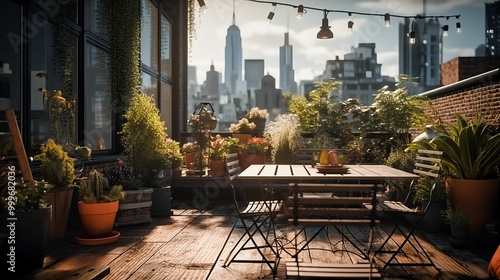Citygarden on balkony