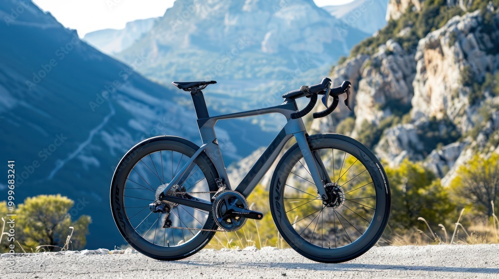 Road Bike in Mountainous Terrain Road Bike in Mountainous Terrain