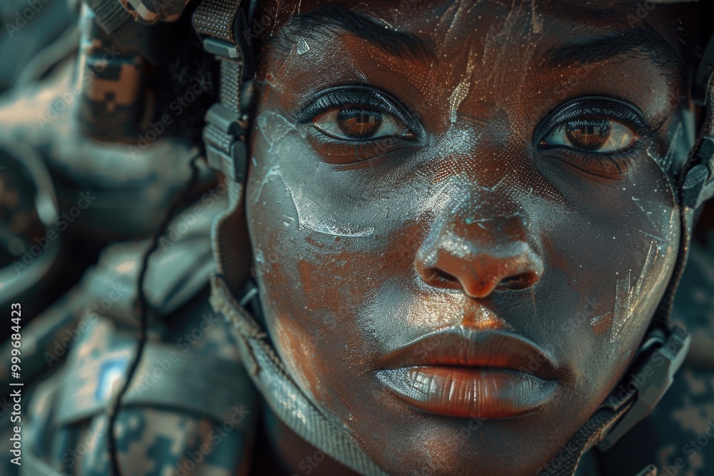 A close-up shot of a person wearing a helmet, ideal for use as a portrait or to represent protection and safety A close-up shot of a person wearing a helmet, ideal for use as a portrait or to represent protection and safety