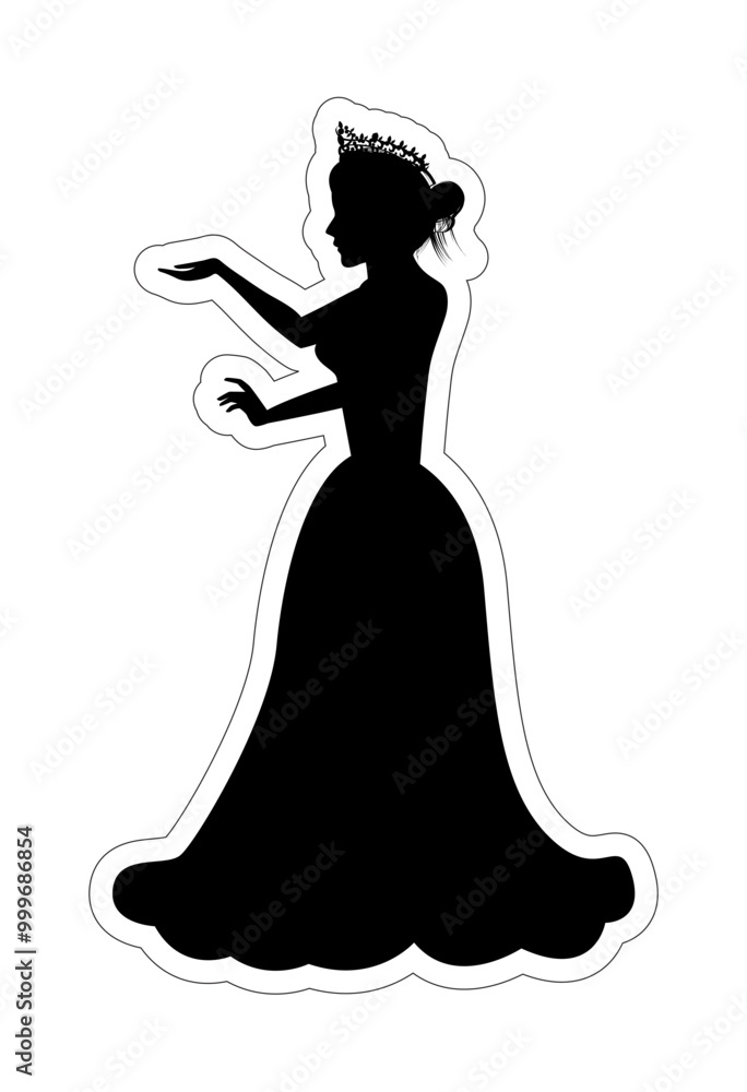 Cute Princess Silhouette