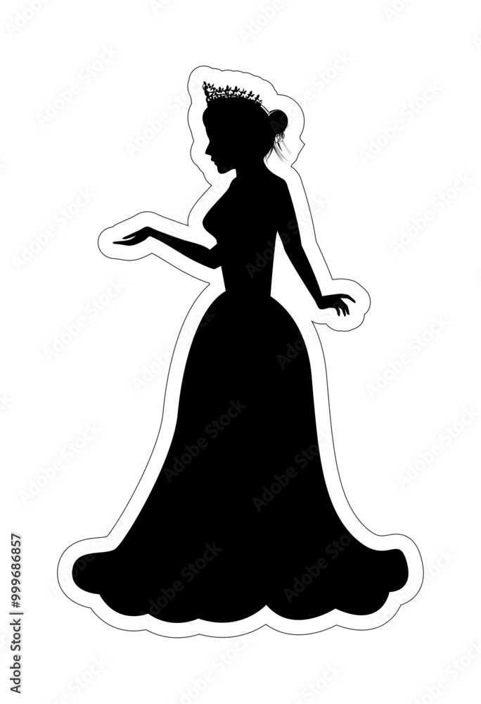 Cute Princess Silhouette Cute Princess Silhouette