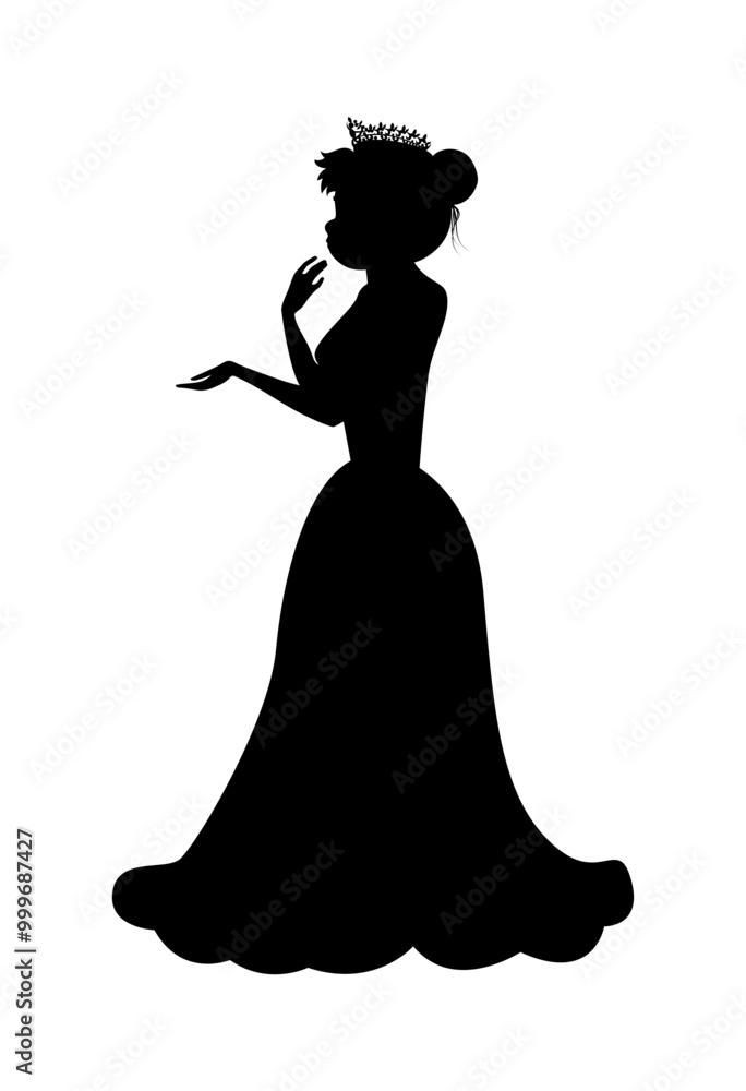 Cute Princess Silhouette