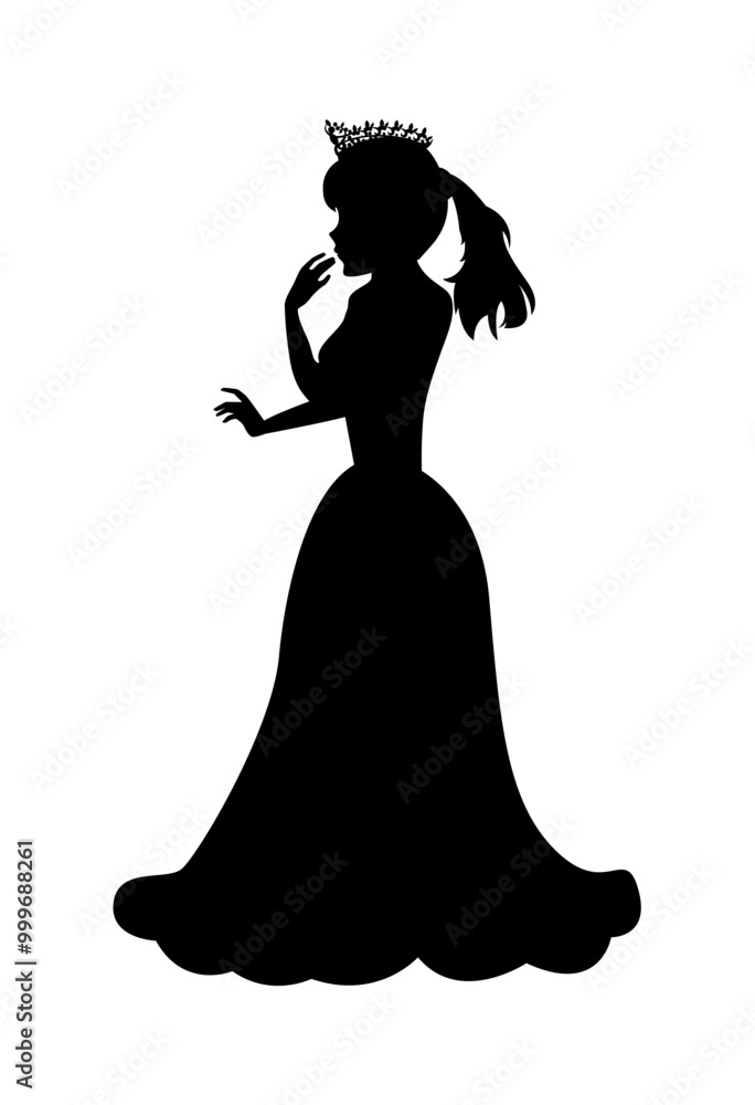 Cute Princess Silhouette