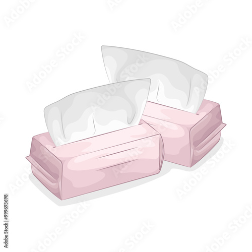 Illustration of tissue box 