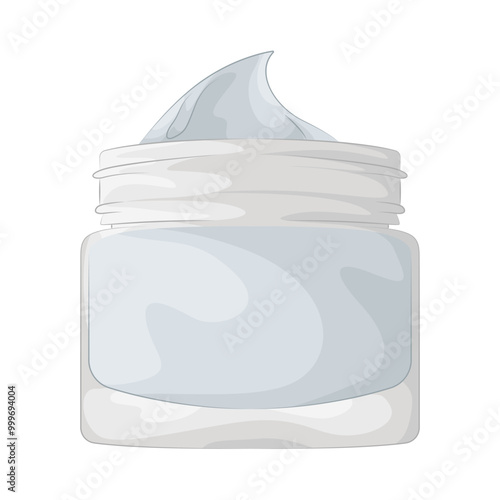 Illustration of cream jar