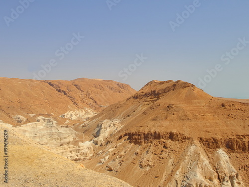 Rocks in the desert at the Dead sea