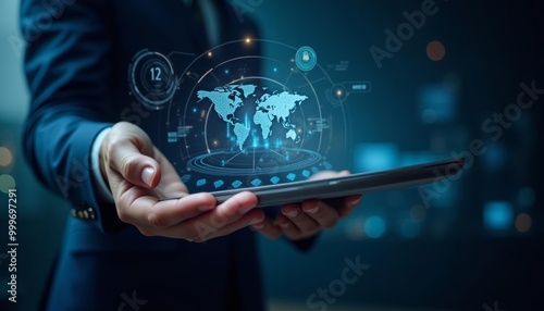 Wallpaper Mural  Global connectivity through technology Torontodigital.ca