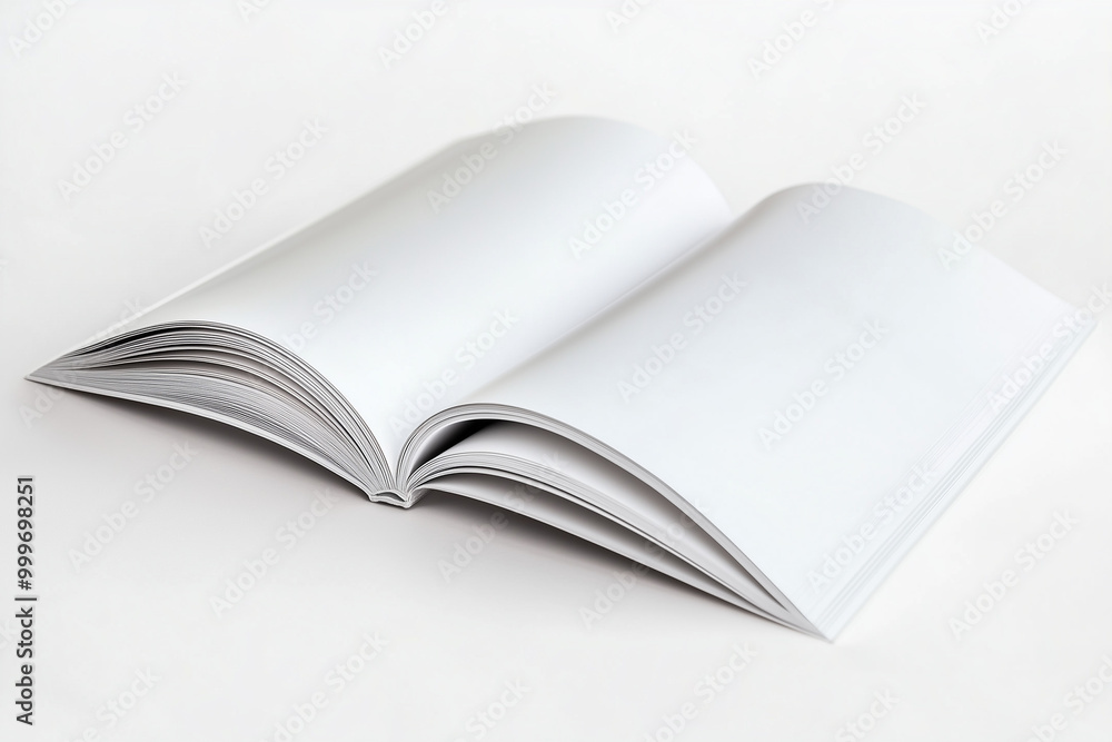 Obraz premium open book isolated on white background