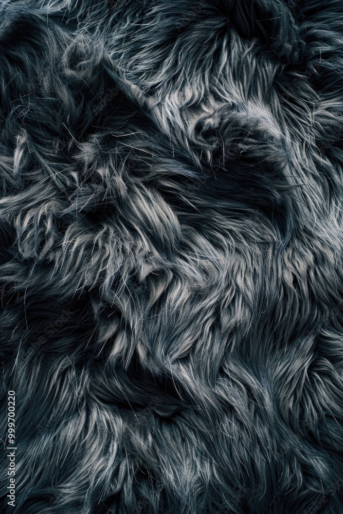 A close-up shot of black and white sheep's fur, perfect for use in articles about agriculture or farm life A close-up shot of black and white sheep's fur, perfect for use in articles about agriculture or farm life