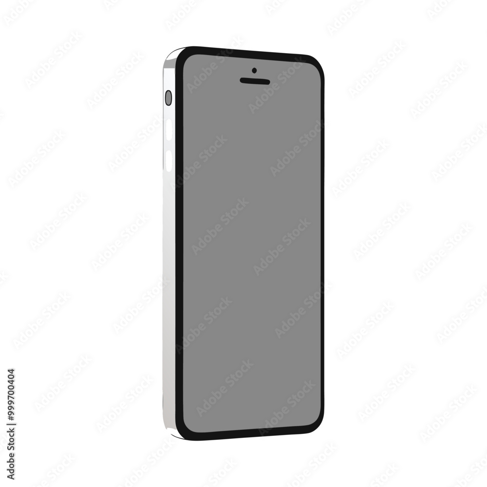 Realistic smartphone mockup. mobile phone vector with blank screen isolated on white background, phone different angles views. Vector illustration Realistic smartphone mockup. mobile phone vector with blank screen isolated on white background, phone different angles views. Vector illustration