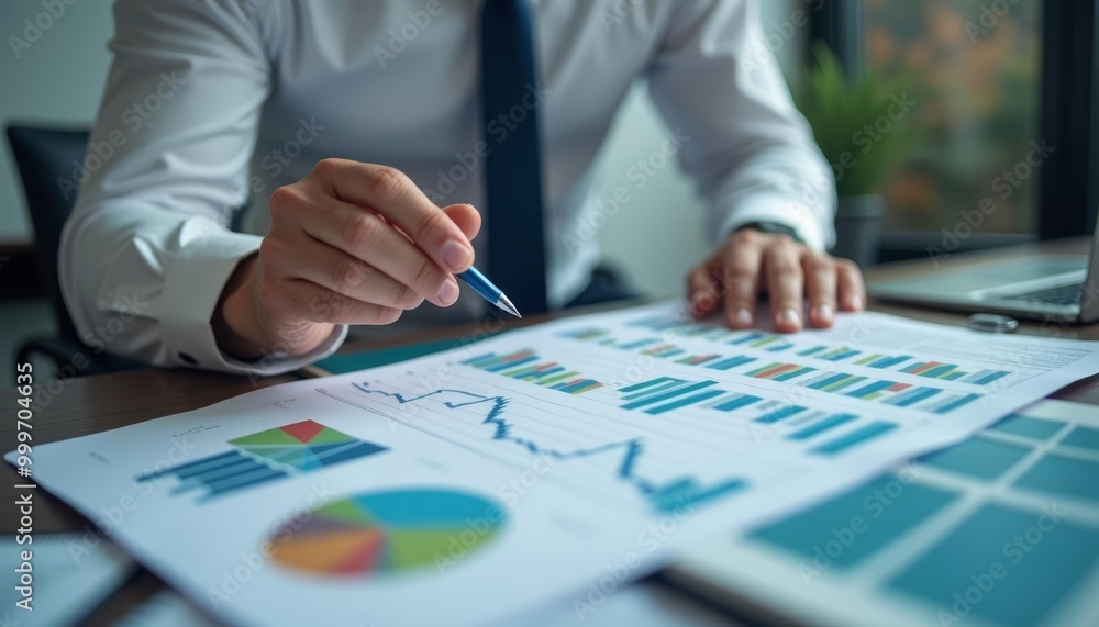 Focused on the numbers A professional analyzing financial data Focused on the numbers A professional analyzing financial data