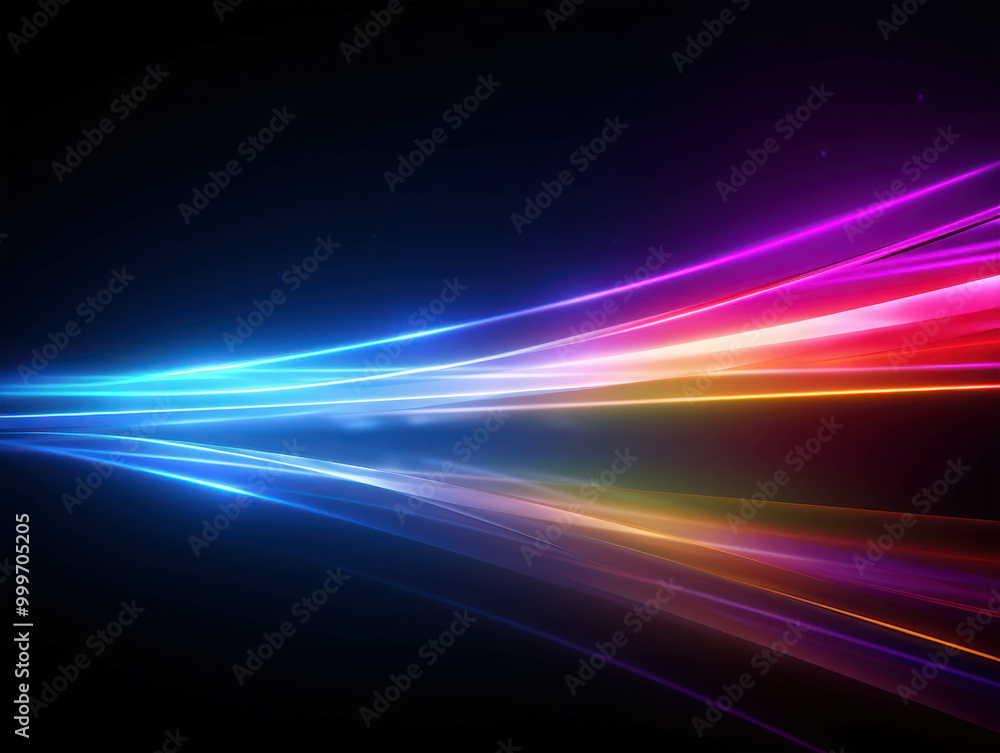Vibrant Digital Light Lines on Dark Background Vibrant Digital Light Lines on Dark Background