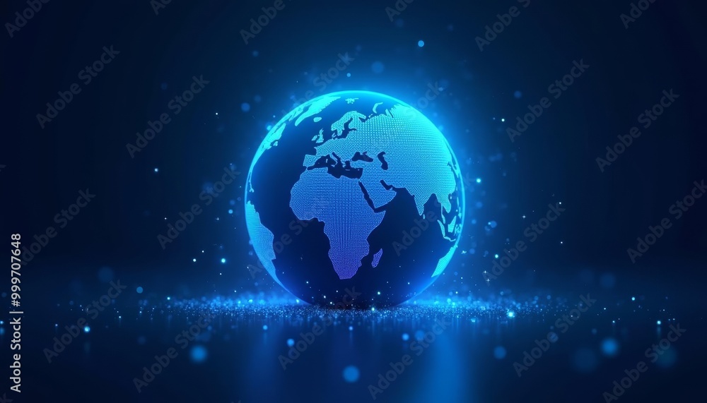 Illuminated Earth a beacon of hope and unity Illuminated Earth a beacon of hope and unity