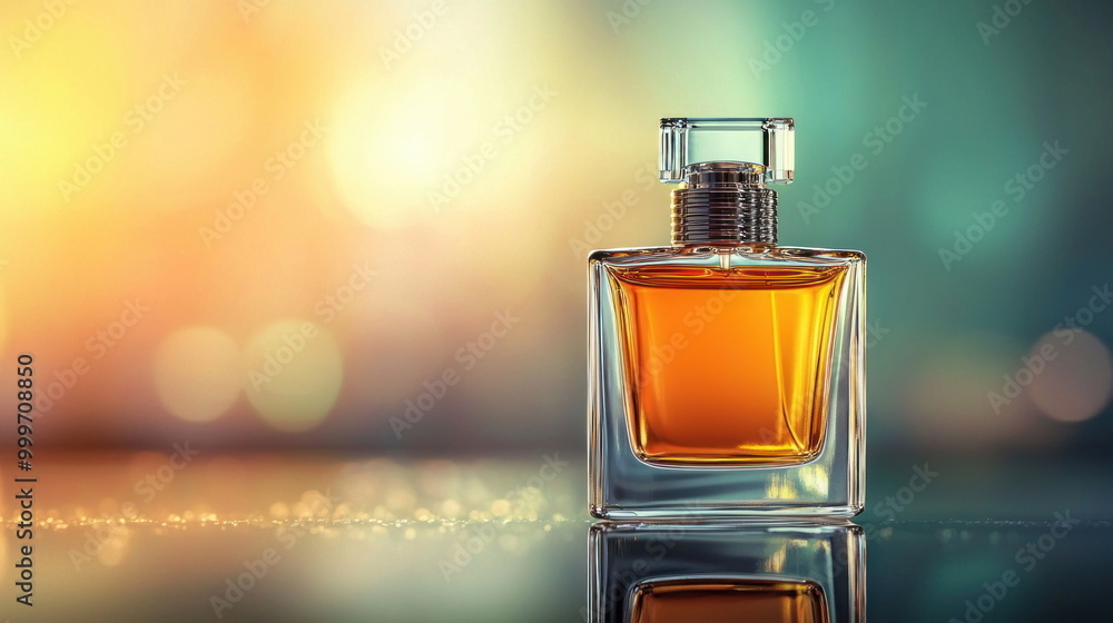Perfume Bottle with Bokeh Background. Perfume Bottle with Bokeh Background.