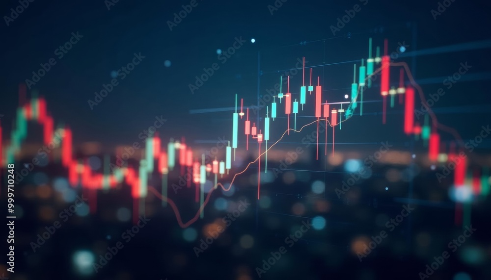 Naklejka premium Elevated financial data visualization