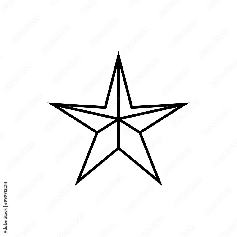 star icon. line vector isolated on white background. trendy and modern design star icon. line vector isolated on white background. trendy and modern design