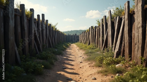 Historical trench pathway 