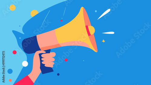 Hand Holding Megaphone with the Word Feedback - Concept of Communication, Customer Engagement, and Feedback Collection in Business