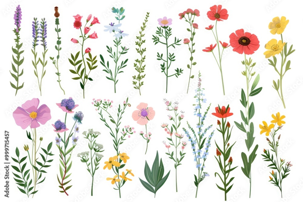 custom made wallpaper toronto digitalColorful bouquet on a plain white surface, perfect for decoration or branding purposes