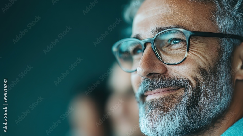 A close-up of a gray-haired individual wearing eyeglasses with a white beard visible, capturing the wise and experienced look against a soft-focused background. A close-up of a gray-haired individual wearing eyeglasses with a white beard visible, capturing the wise and experienced look against a soft-focused background.