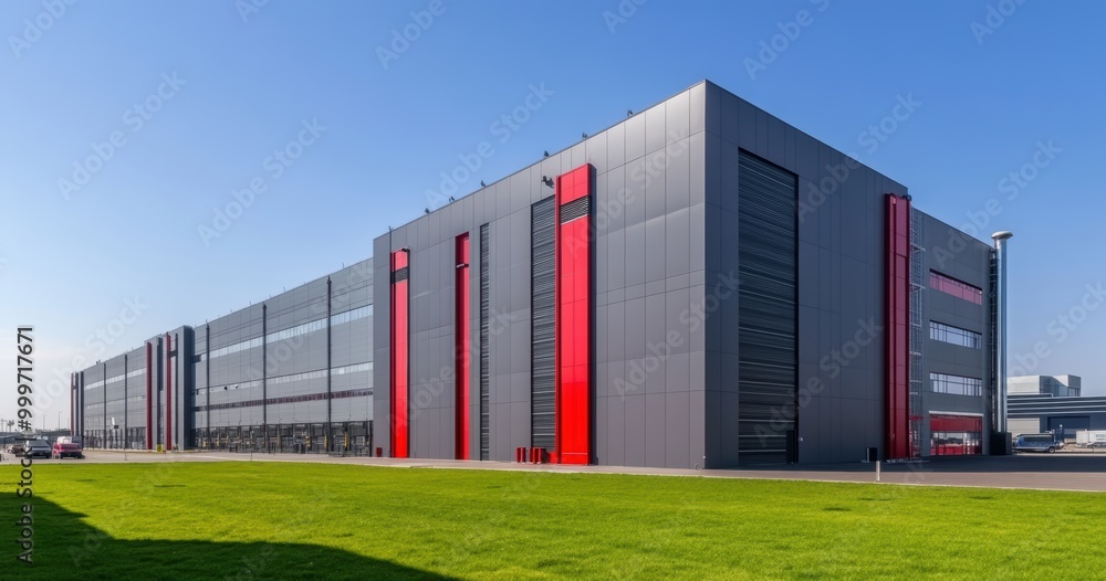 Fototapeta premium Modern Industrial Building.