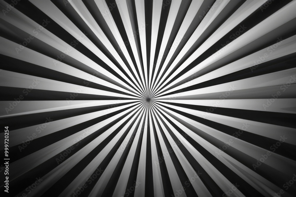 Obraz premium A high-contrast photograph of a vibrant sunburst in shades of gray