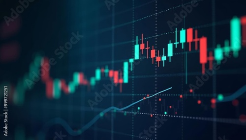  Dynamic financial market data on a digital screen