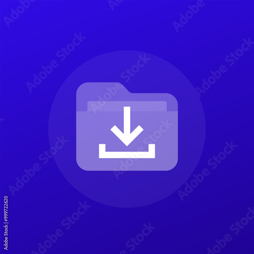 Download folder icon, transparent design Free Download Download folder icon, transparent design - GFXLoad