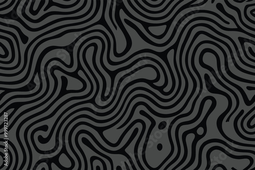 An abstract, seamless pattern of swirling red and white lines.