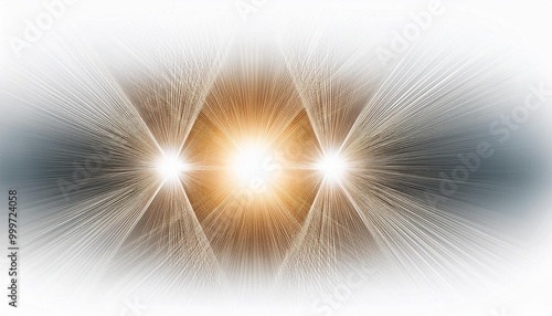 Light bursts on a white background