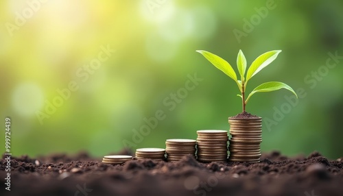 Obraz na płótnie Growing wealth from the ground up w salonie