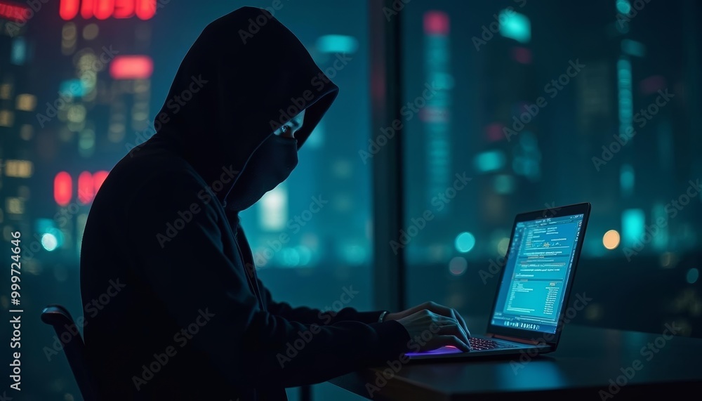 Focused on the digital world even in the dark Focused on the digital world even in the dark