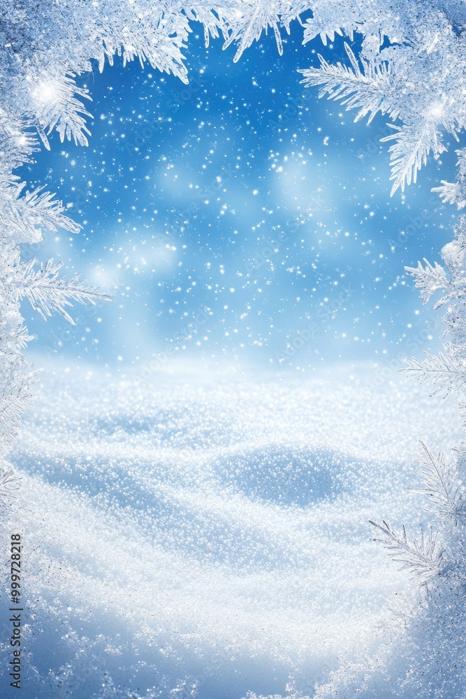 Winter Frost Frame. Winter Frost Frame.