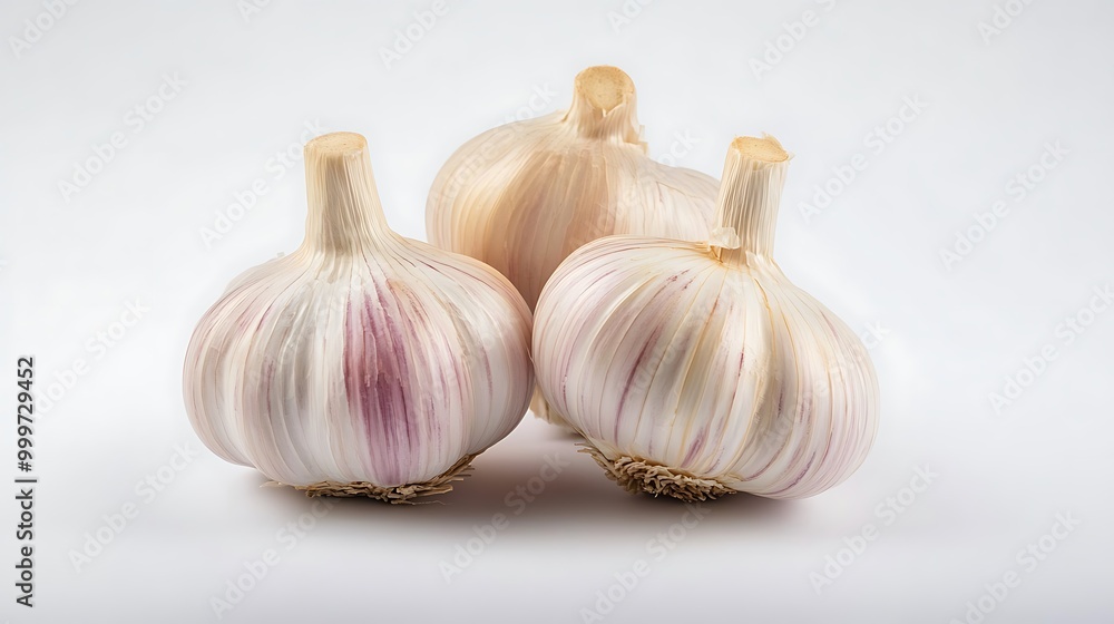 Obraz premium garlic isolated on white background