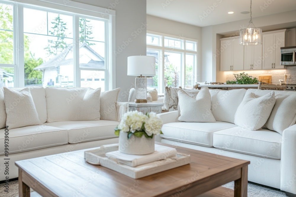 Cozy Modern Living Room with Natural Light Cozy Modern Living Room with Natural Light