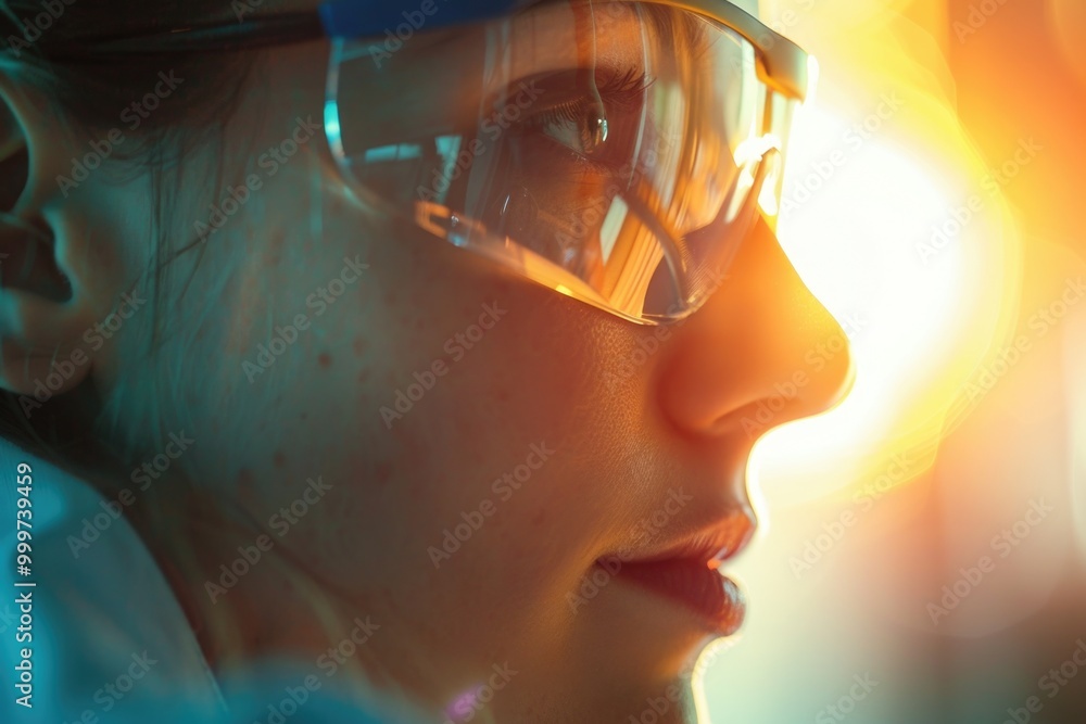 A close-up shot of a person wearing glasses, focus on the details A close-up shot of a person wearing glasses, focus on the details
