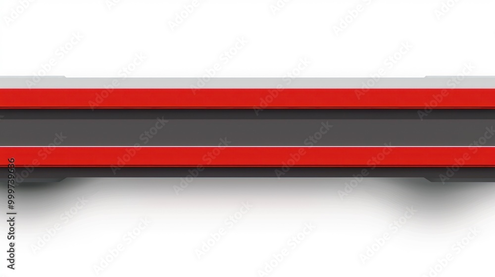 Fototapeta premium Abstract Red and Black Shelf