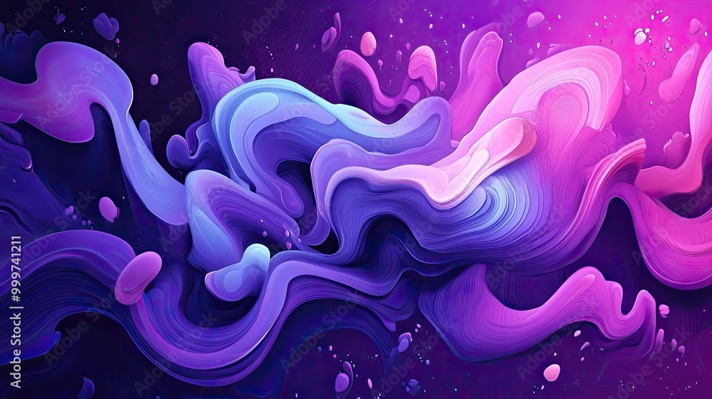 Abstract digital artwork featuring flowing shapes and vibrant colors. Abstract digital artwork featuring flowing shapes and vibrant colors.
