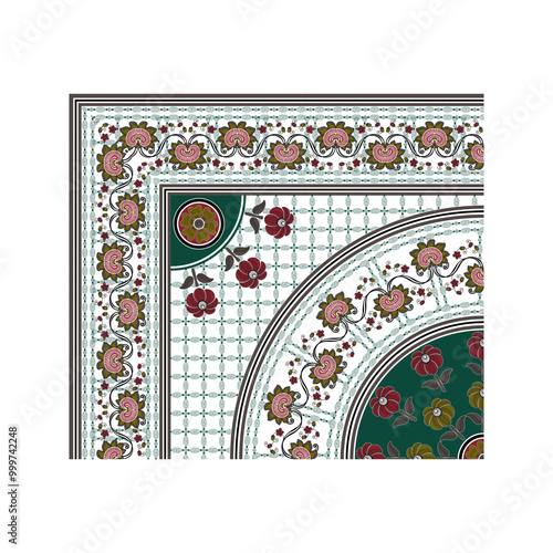 bedsheet design digital art use hand work and digital printing