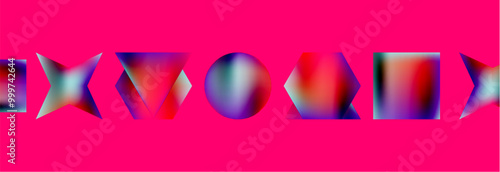 Fluid color geometric shapes abstract background. Vector Illustration For Wallpaper, Banner, Background, Card, Book Illustration, landing page