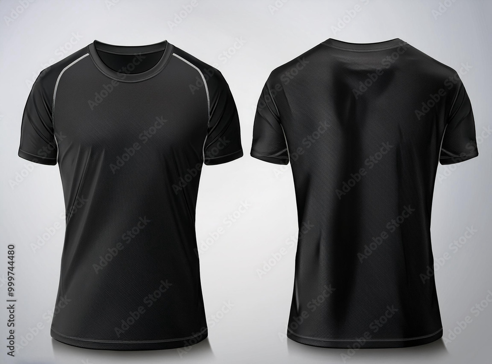 Realistic Black Short Sleeve T-Shirt Template Vector Illustration
Realistic Black Short Sleeve T-Shirt Template Vector Illustration