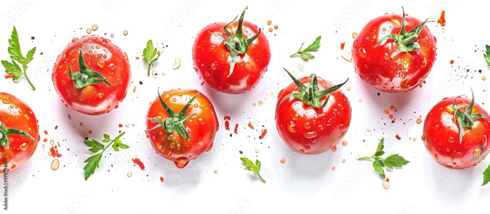 Fresh Tomatoes Isolated On White Background Fresh Tomatoes Isolated On White Background
