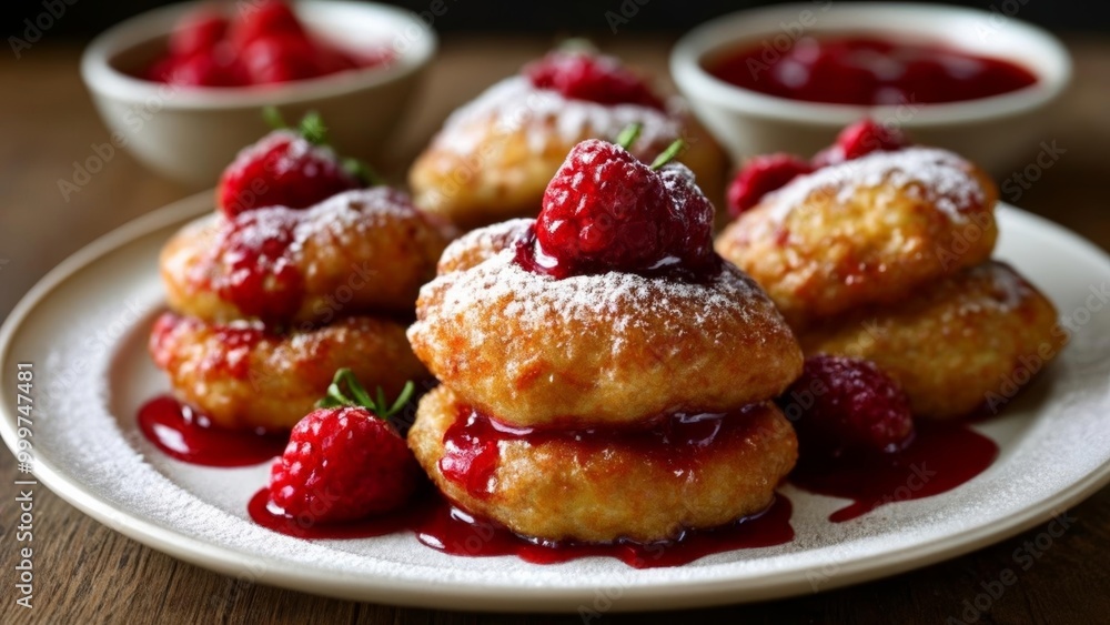 Deliciously tempting dessert ready to be savored Deliciously tempting dessert ready to be savored