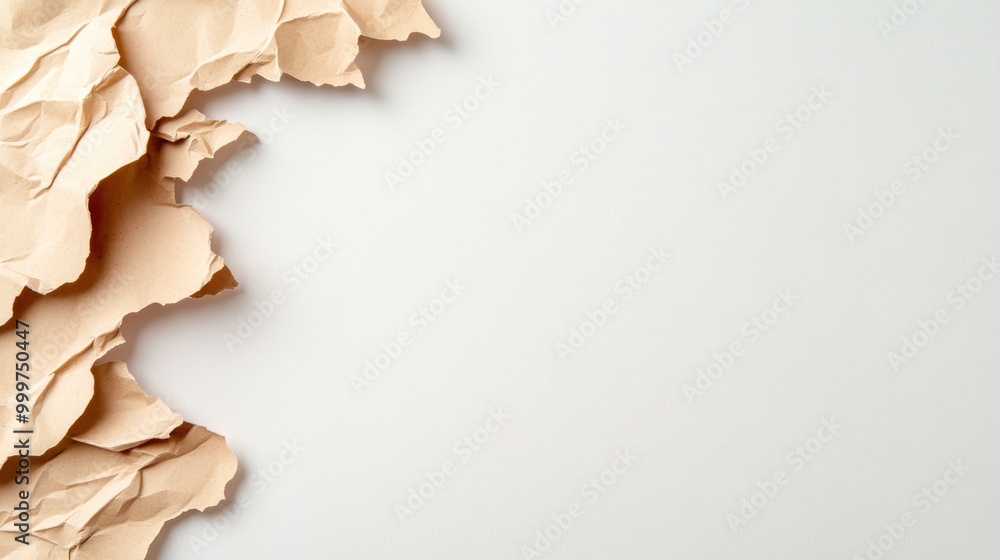 A single sheet of recycled paper with a textured surface, highlighting the unique patterns and imperfections created through the recycling process. A single sheet of recycled paper with a textured surface, highlighting the unique patterns and imperfections created through the recycling process.