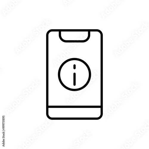 Information center outline icons, minimalist vector illustration ,simple transparent graphic element .Isolated on white background