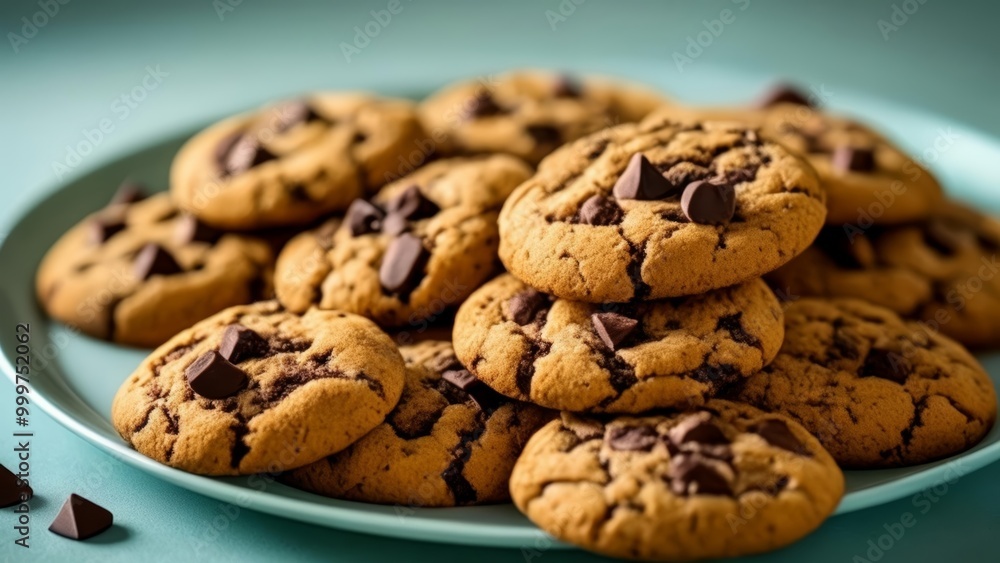 Deliciously tempting chocolate chip cookies Deliciously tempting chocolate chip cookies