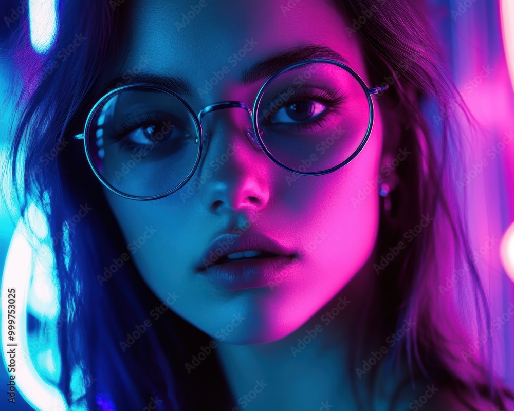 Neon Portrait. Neon Portrait.
