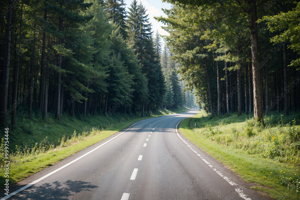 Fototapeta premium road in the forest